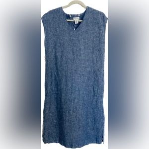 Adrienne Vittadini sleeveless linen dress